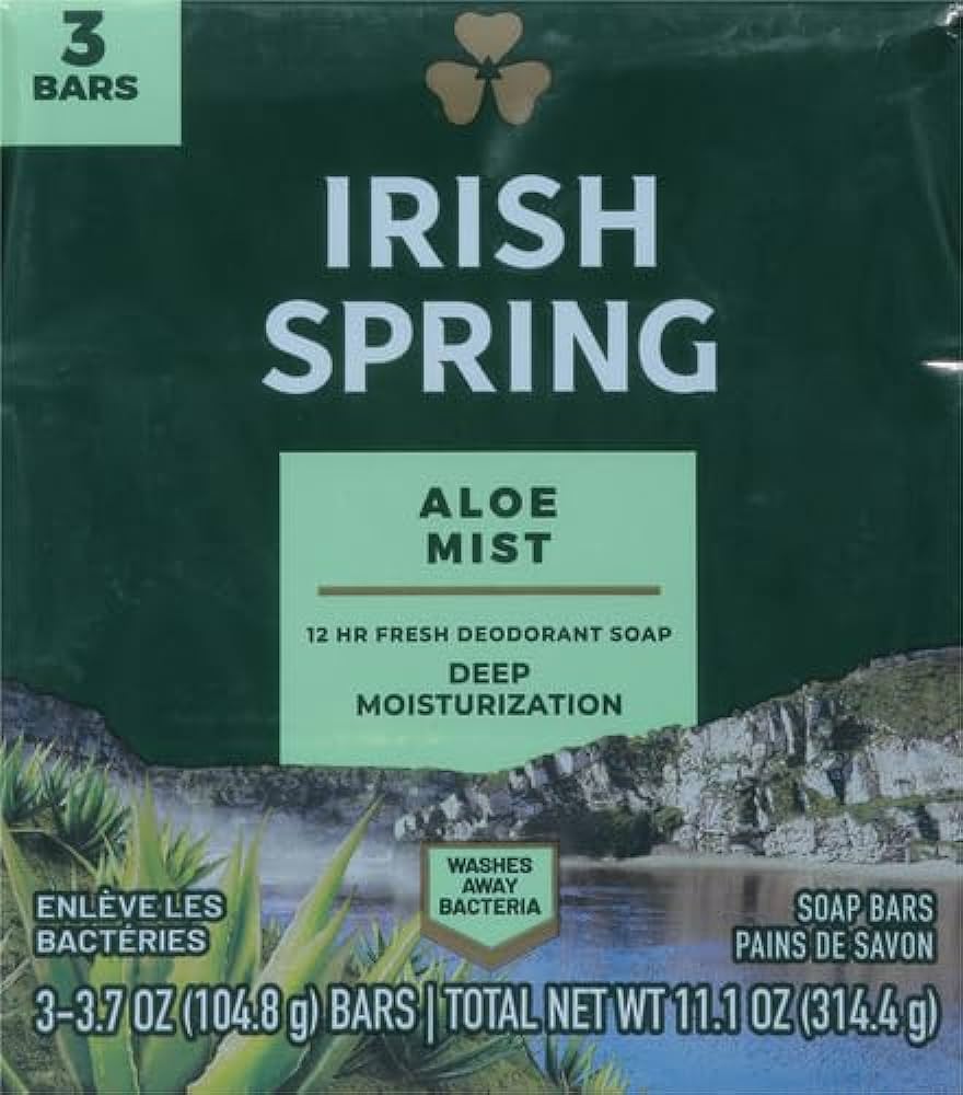 Irish Spring Bar Soap(Aloe Mist)